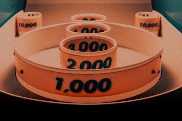 white rings with embossed numbers